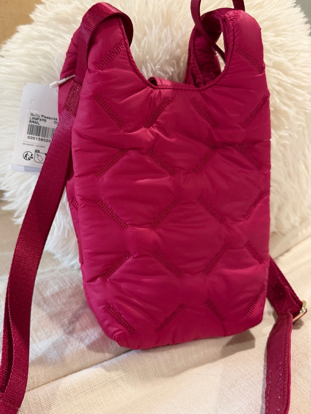 lululemon athletica Pink Quilted Pleasures Phone/waterbottle Crossbody Bag - Picture 2 of 5